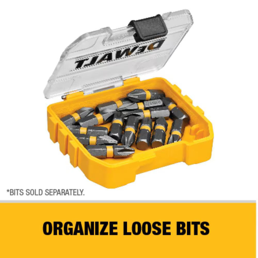 DEWALT DWA2SQ2MI15 MAX IMPACT 2.5-inch #2 Square Bit (15-Piece) with Small Bulk Storage Case