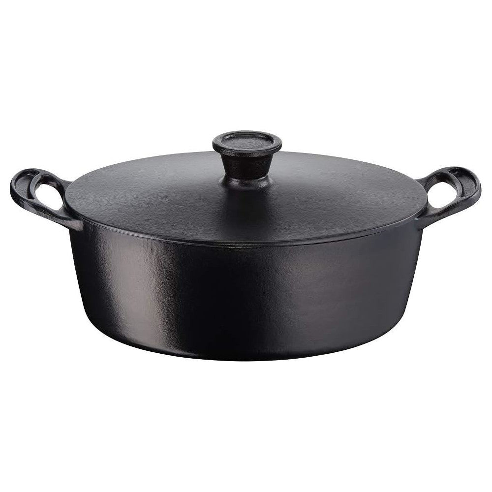 T-FAL Jamie Oliver by Tefal Faitout en fonte émaillée Premium 30 cm avec couvercle en fonte - E2125455