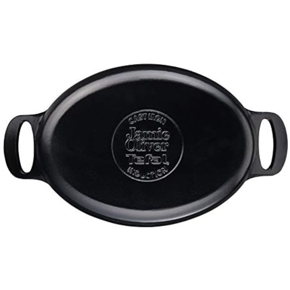T-FAL Jamie Oliver by Tefal Faitout en fonte émaillée Premium 30 cm avec couvercle en fonte - E2125455