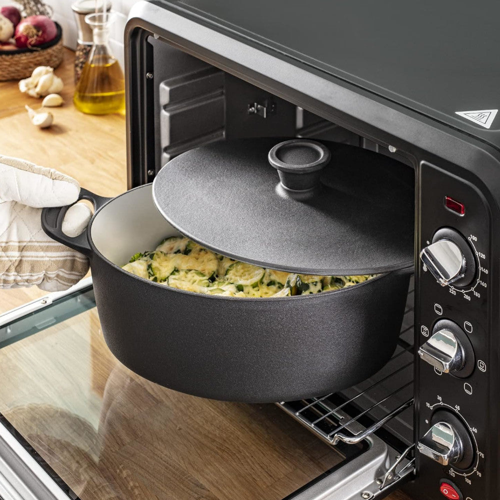 T-FAL Jamie Oliver by Tefal Faitout en fonte émaillée Premium 30 cm avec couvercle en fonte - E2125455