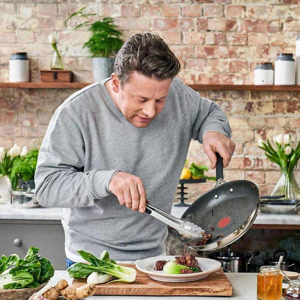 Poêle à frire Jamie Oliver Quick and Easy en acier inoxydable de 20 cm T-FAL E3030244