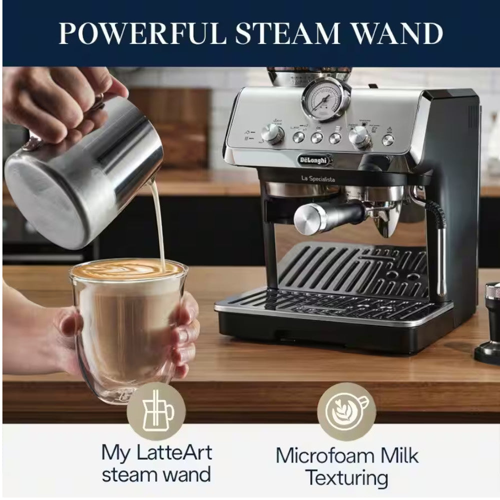 DELONGHI EC9155MB La Specialista Arte Espresso Machine - Factory serviced with Home Essentials warranty
