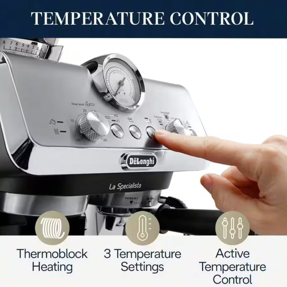 DELONGHI EC9155MB La Specialista Arte Espresso Machine - Factory serviced with Home Essentials warranty