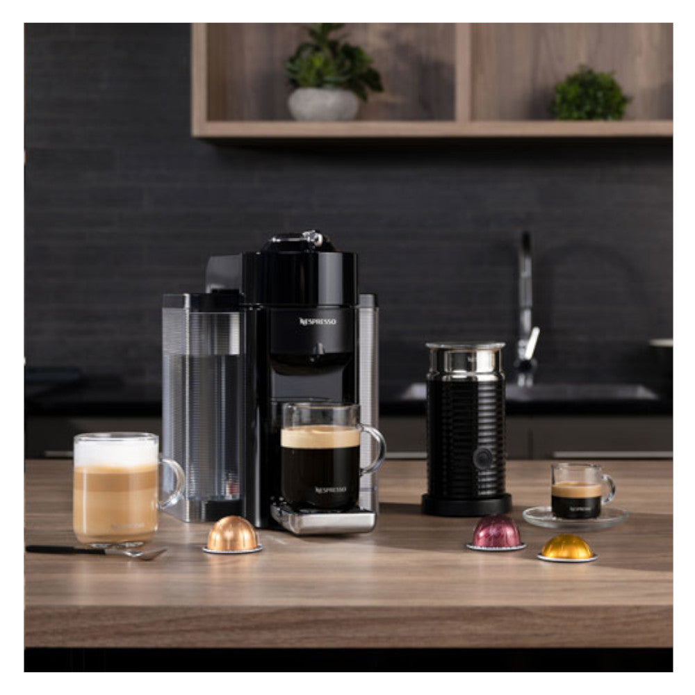 NESPRESSO Vertuo Coffee & Espresso Machine by De'Longhi with Aeroccino Milk Frother - Silver - ENV135SAECA