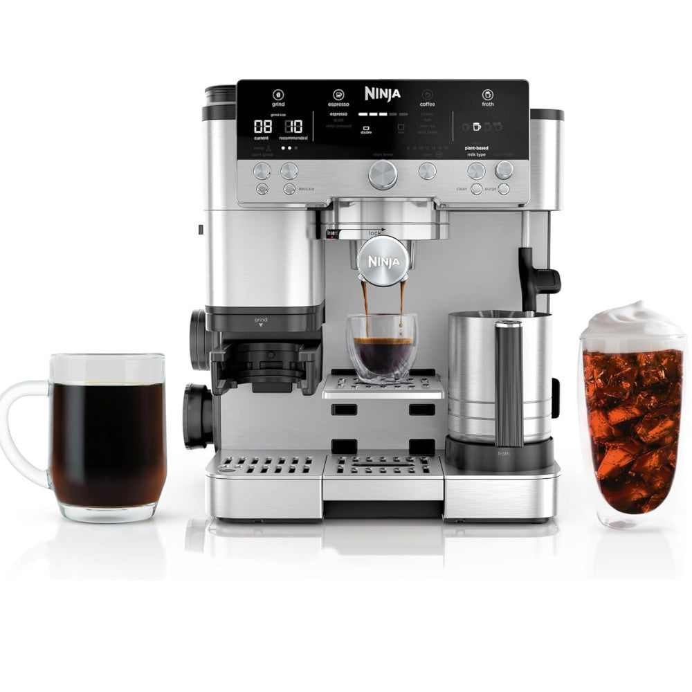 Cafetière à filtre NINJA ES655CCO Espresso Luxe Premier Series avec fonction infusion à froid rapide - Révisée en usine et garantie Home Essentials