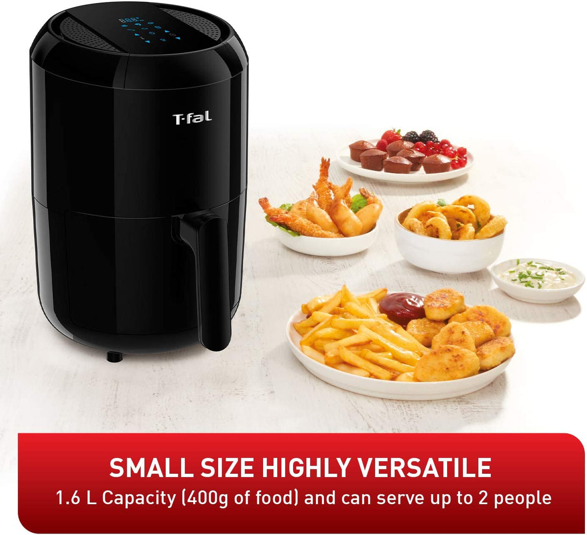 Friteuse à air numérique compacte T-FAL 1,6 L - EY301850