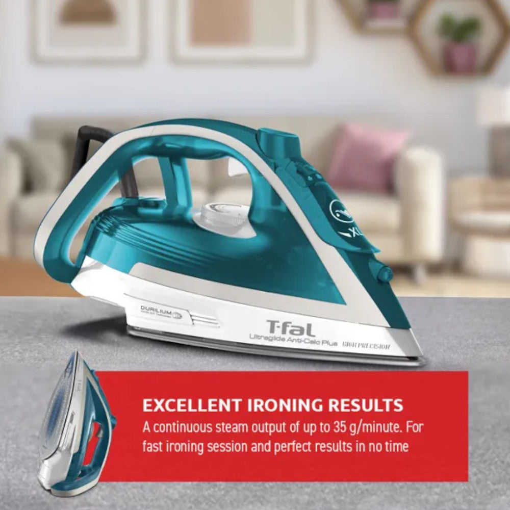 T-FAL Ultraglide Plus avec fer à vapeur anticalcaire - Emballage imparfait avec garantie complète - FV5877