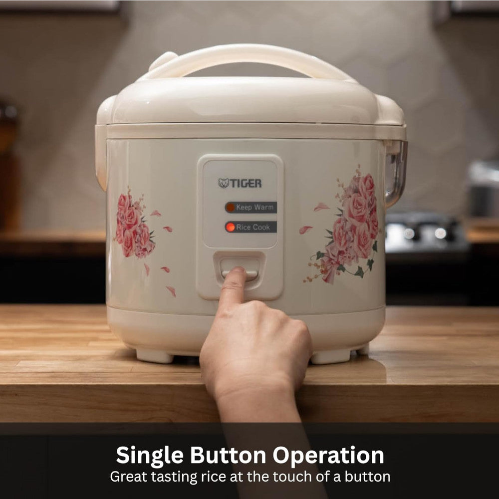 TIGER JAZA10U Conventional Rice Cooker 5.5 Cup - Factory serviced with Home Essentials warranty