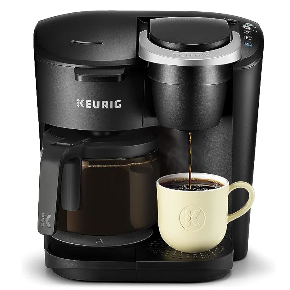 Cafetière KEURIG K-Duo Essentials avec dosette K-Cup individuelle et carafe de 12 tasses - Reconditionnée avec garantie Home Essentials