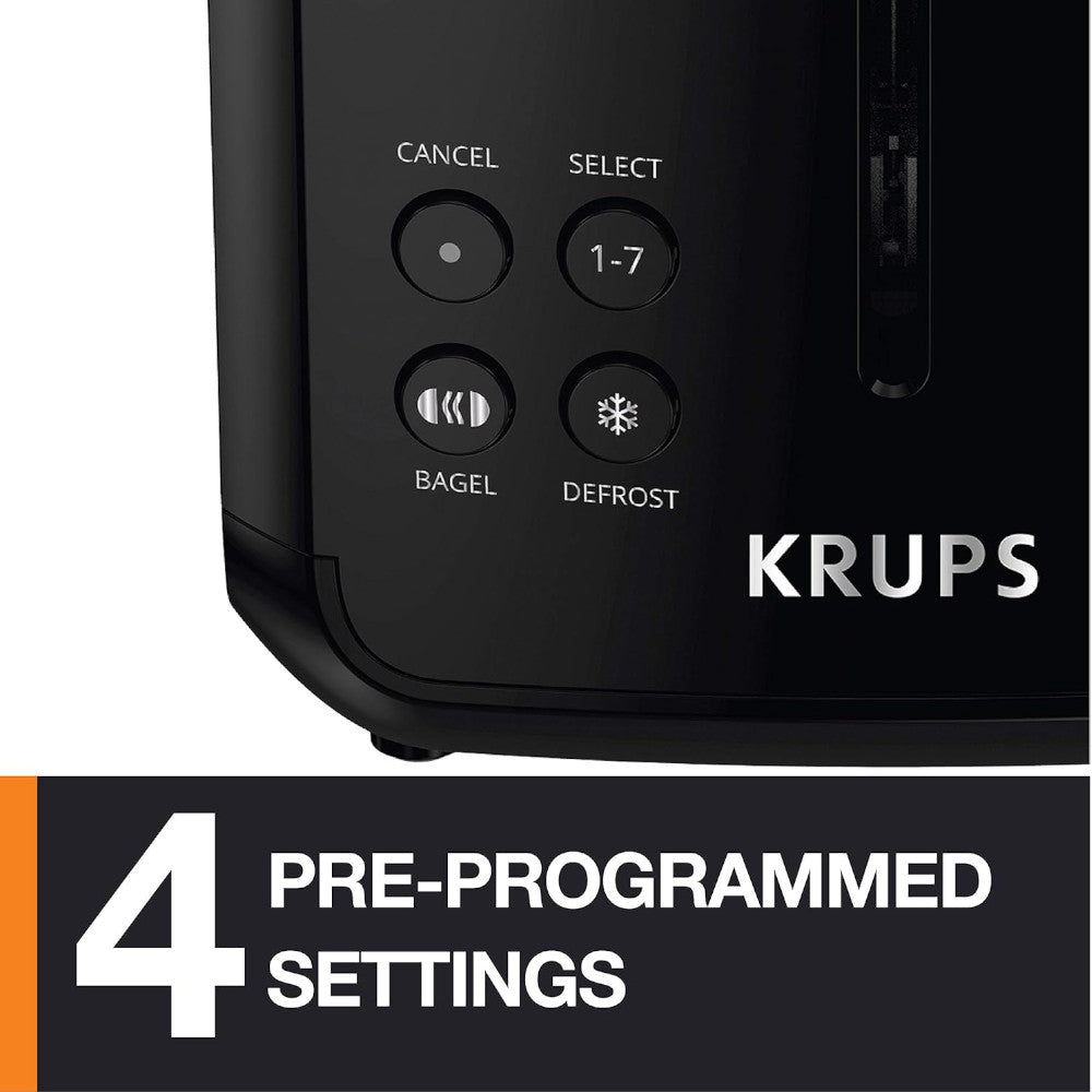Grille-pain numérique KRUPS KH320D50 My Memory 2 tranches en acier inoxydable