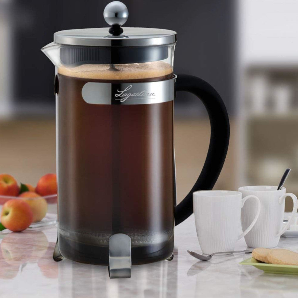 LAGOSTINA L510200201 8-Cup Glass and Stainless Steel French Press