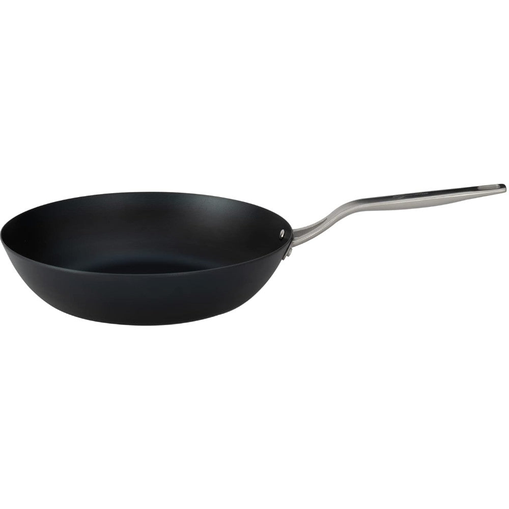 LAGOSTINA L700040730 Wok en acier au carbone bleu, 30 cm
