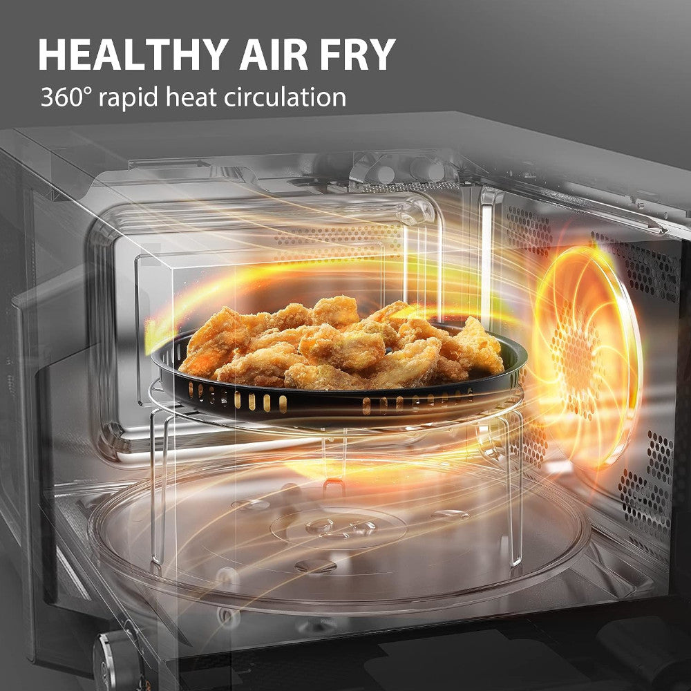 Four à micro-ondes de comptoir 7 en 1 TOSHIBA ML2-TC10SAIT(SS) avec friteuse à air - Qualité recertifiée avec la garantie Home Essentials