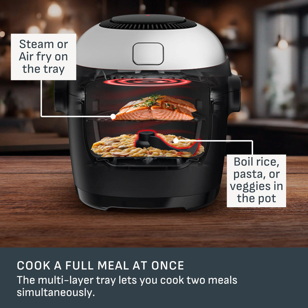 Multicuiseur et friteuse à air chaud T-FAL MY740CQ0 ActiFry avec pale de brassage automatique 6L - Emballage légèrement abîmé avec garantie complète