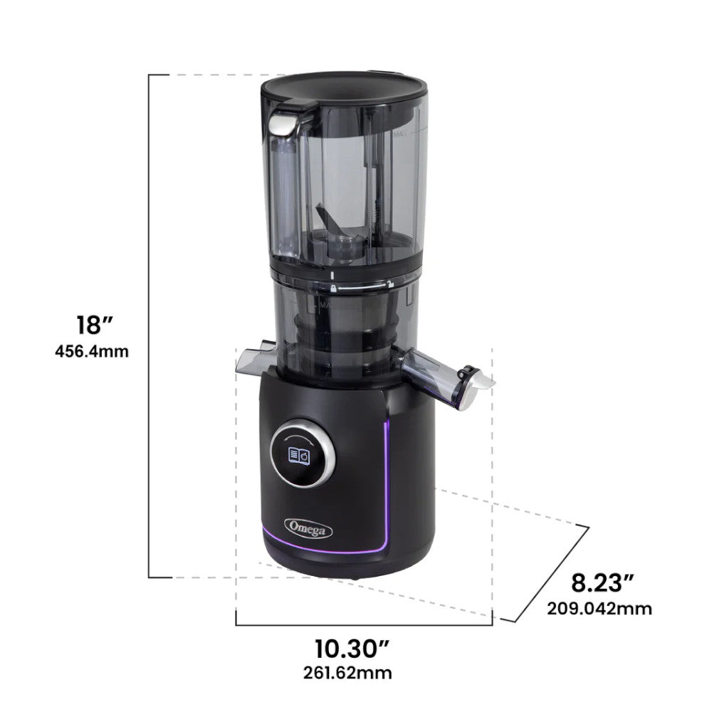 Extracteur de jus par lots haute performance OMEGA OMSMBTBK13