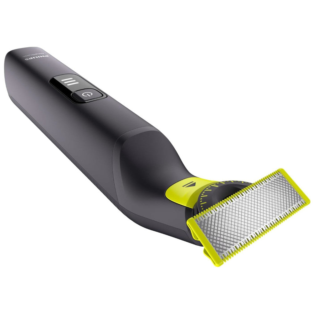 PHILIPS QP6541/16 OneBlade 360 ​​Pro, Utilisation sur peau sèche ou humide, Taille, finition et rasage avec 12 longueurs