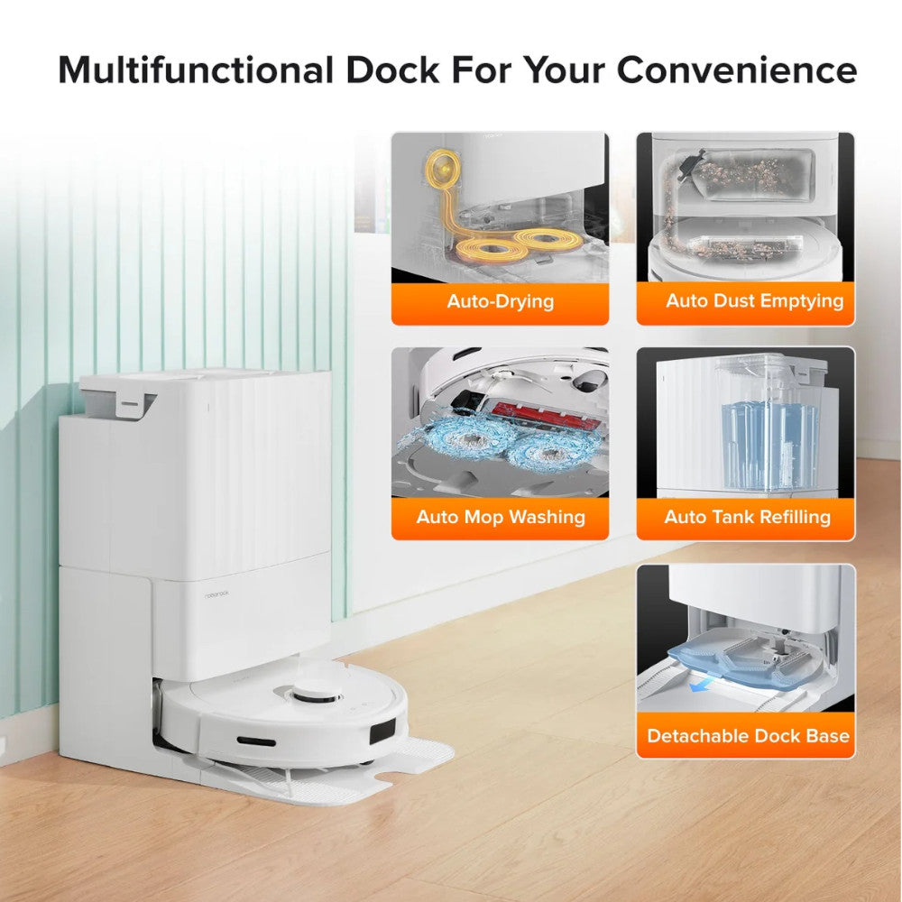 ROBOROCK QX0PEA QX Revo Vacuum and Mop Robot with Multifunctional Dock - Factory serviced with Home Essentials Warranty