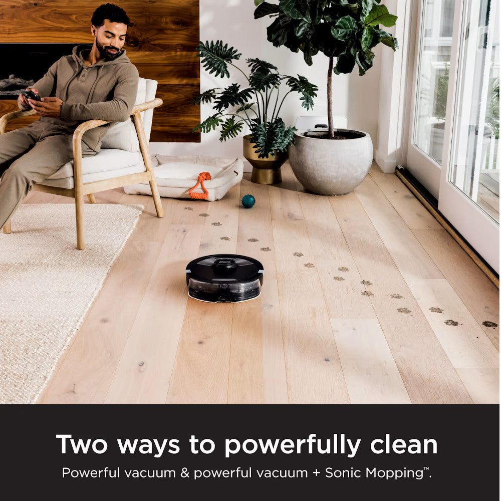 SHARK RV2002 AI Ultra Robot Vacuum and Mop - Factory serviced with Home Essentials warranty