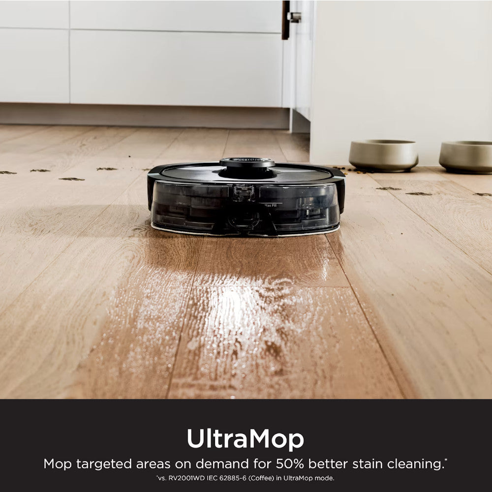SHARK RV2002 AI Ultra Robot Vacuum and Mop - Factory serviced with Home Essentials warranty