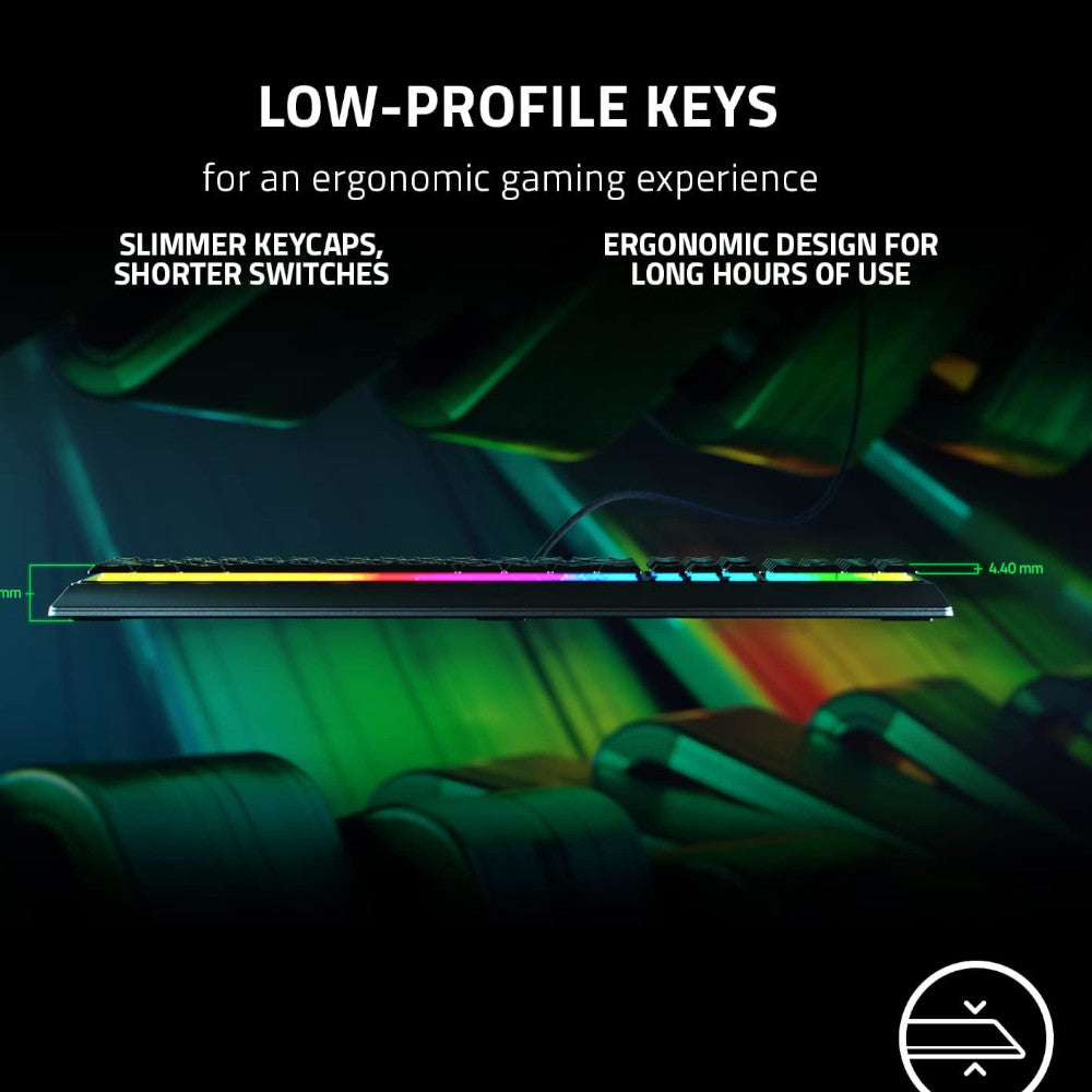 RAZER OFFICAL OUTLET - RZ03-04460200 Ornata V3 Ergonomic Gaming Keyboard- Razer Renewed