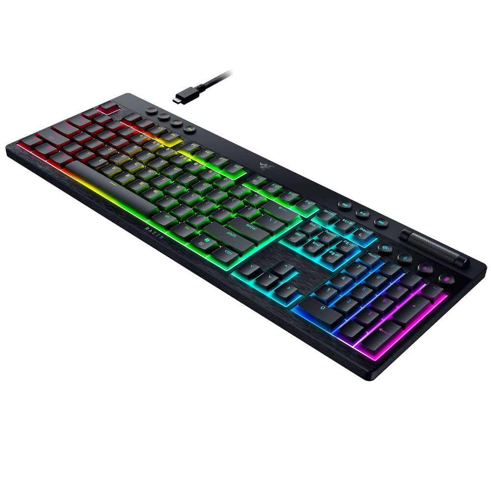 RAZER OFFICAL OUTLET - RZ03-05270200 BlackWidow V4 Low-Profile HyperSpeed Wireless Gaming Keyboard - Razer Renewed