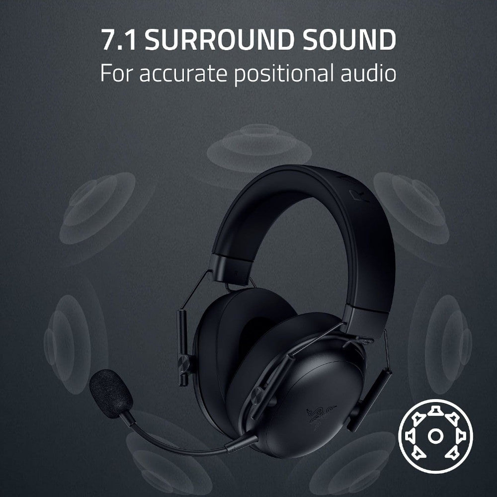 RAZER OFFICAL OUTLET - RZ04-05420100-R3 BlackShark V3 X HyperSpeed Wireless Gaming Headset- Razer Renewed