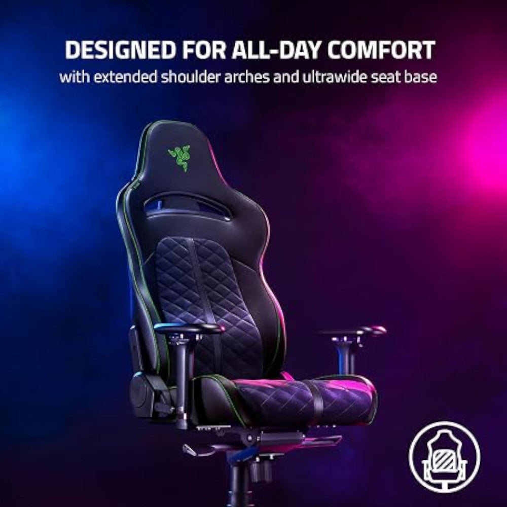 RAZER OFFICAL OUTLET - RZ38-03880700 Enki X Gaming Chair Black/Green - Razer Renewed