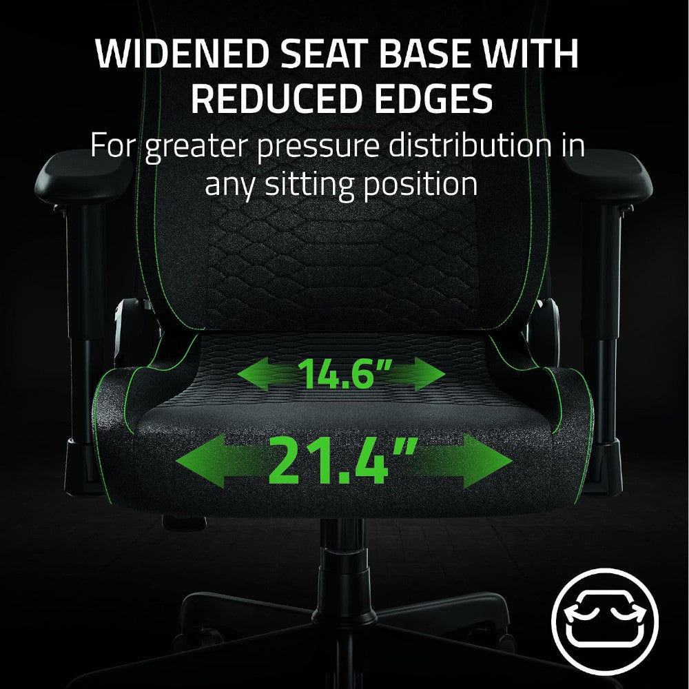 RAZER OFFICAL OUTLET - RZ38-05310100 Iskur V2 X Gaming Chair Black - Razer Renewed