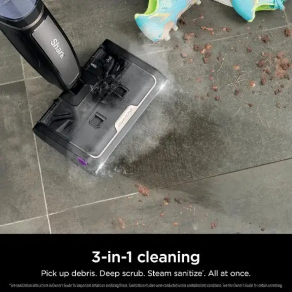 SHARK SD205 Steam Pickup 3-in-1 Steam Mop Pick-Up & Sanitize - Factory serviced with Home Essentials warranty