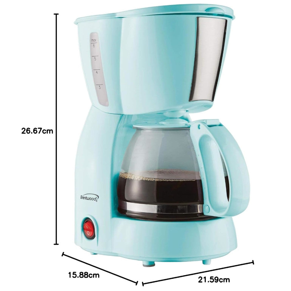BRENTWOOD TS213BL 4 Cup Coffee Maker Blue