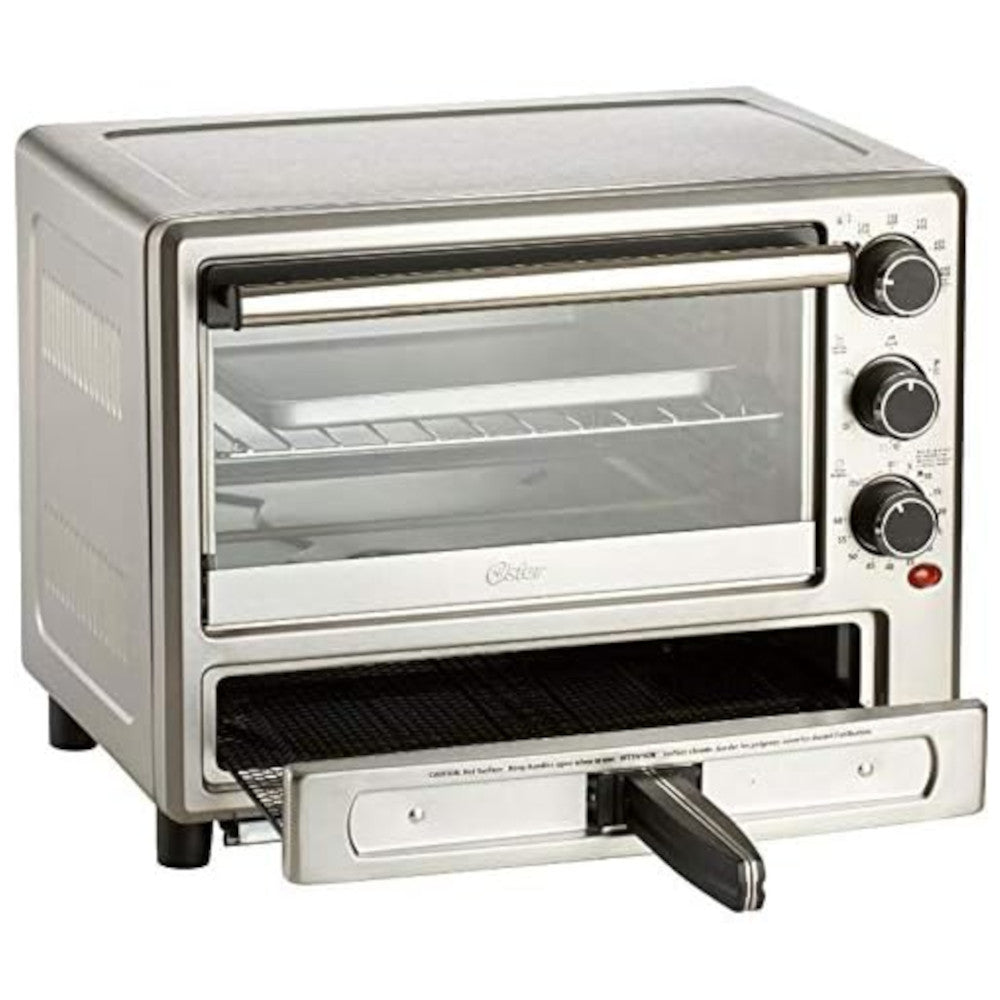 OSTER Stainless Steel Convection Oven with Pizza Drawer - Factory serviced with Home Essentials warranty - TSSTTVPZDS-033