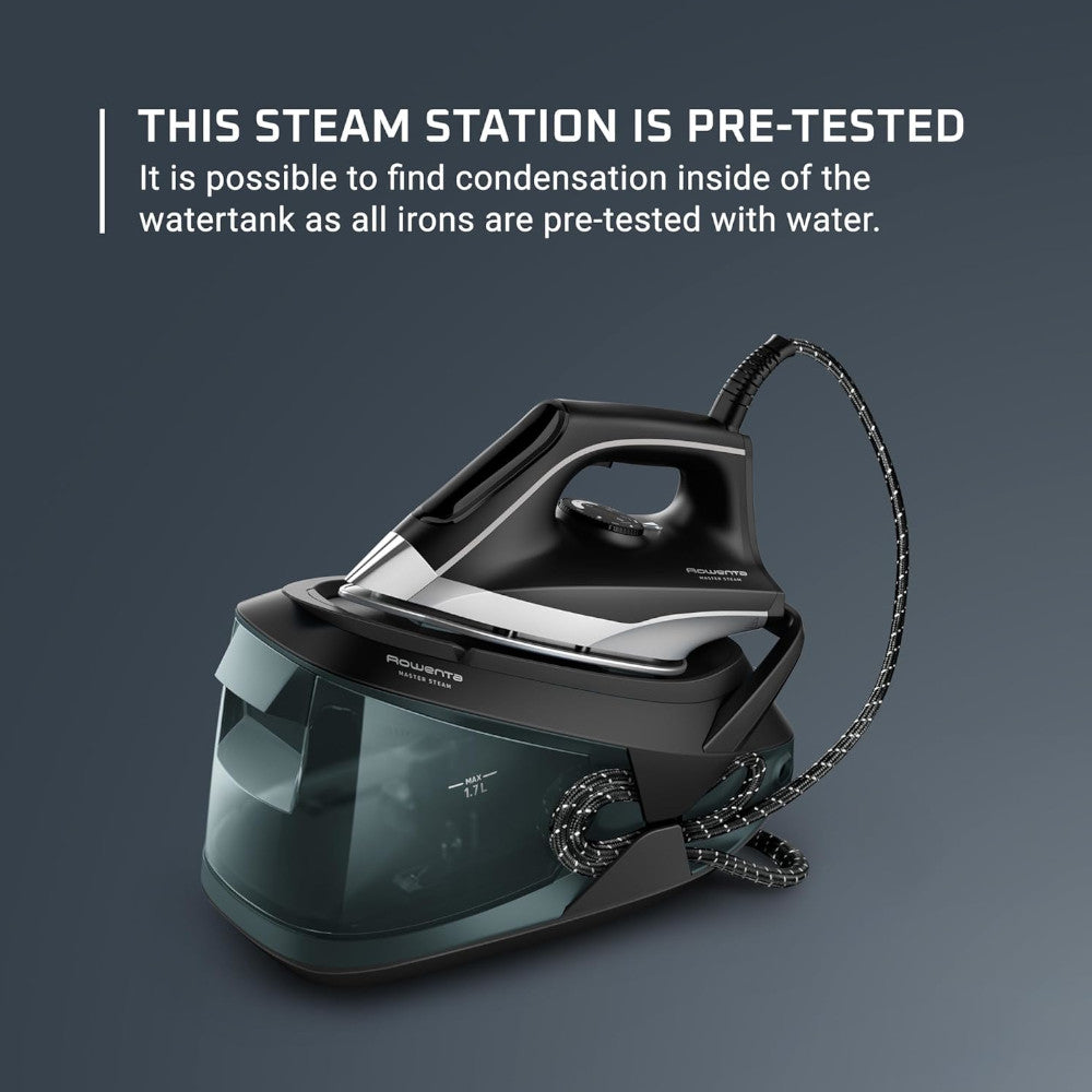ROWENTA VR8332U1 Pro Master Steam Compact Steam Station - Factory serviced with Home Essentials Warranty