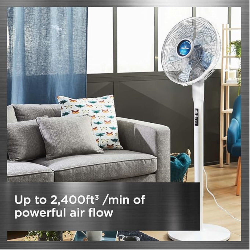ROWENTA VU5870 Turbo Silence Extreme Stand Fan with Automatic Oscillation