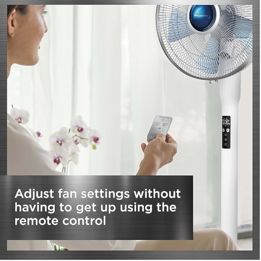 ROWENTA VU5870 Turbo Silence Extreme Stand Fan with Automatic Oscillation