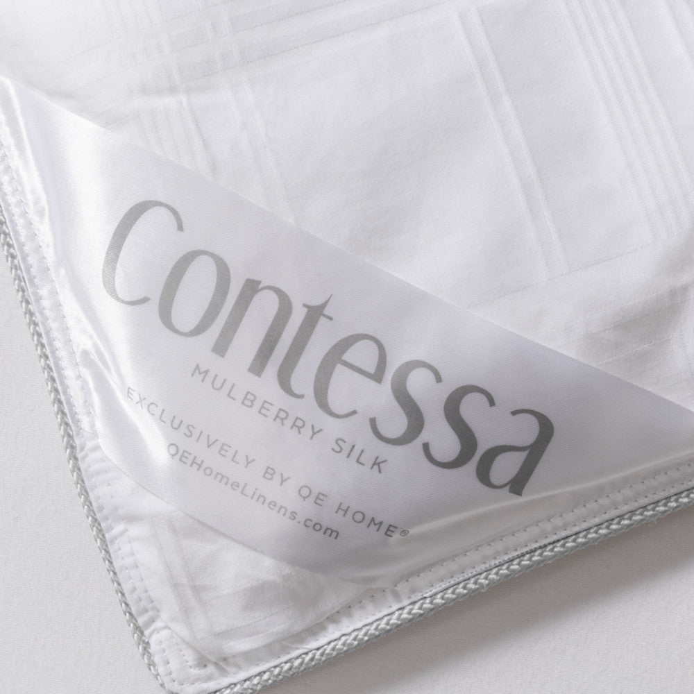 Couette en soie mûre QEHOME Contessa pour lit king size