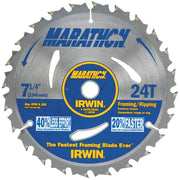 IRWIN Lame de scie circulaire 7-1/4 pouces avec 24 dents - 24030