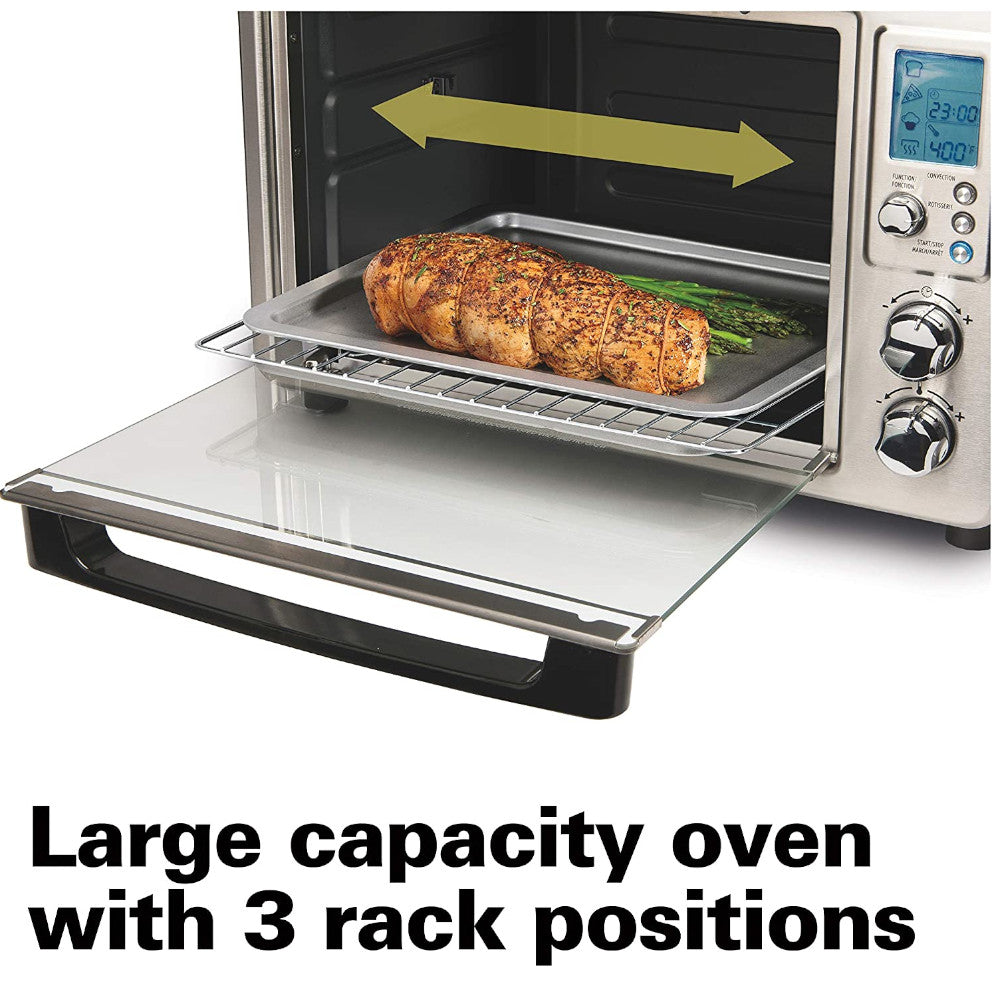 HAMILTON BEACH Four grille-pain numérique et à convection en acier inoxydable - Remis à neuf avec garantie complète du fabricant - 31190C
