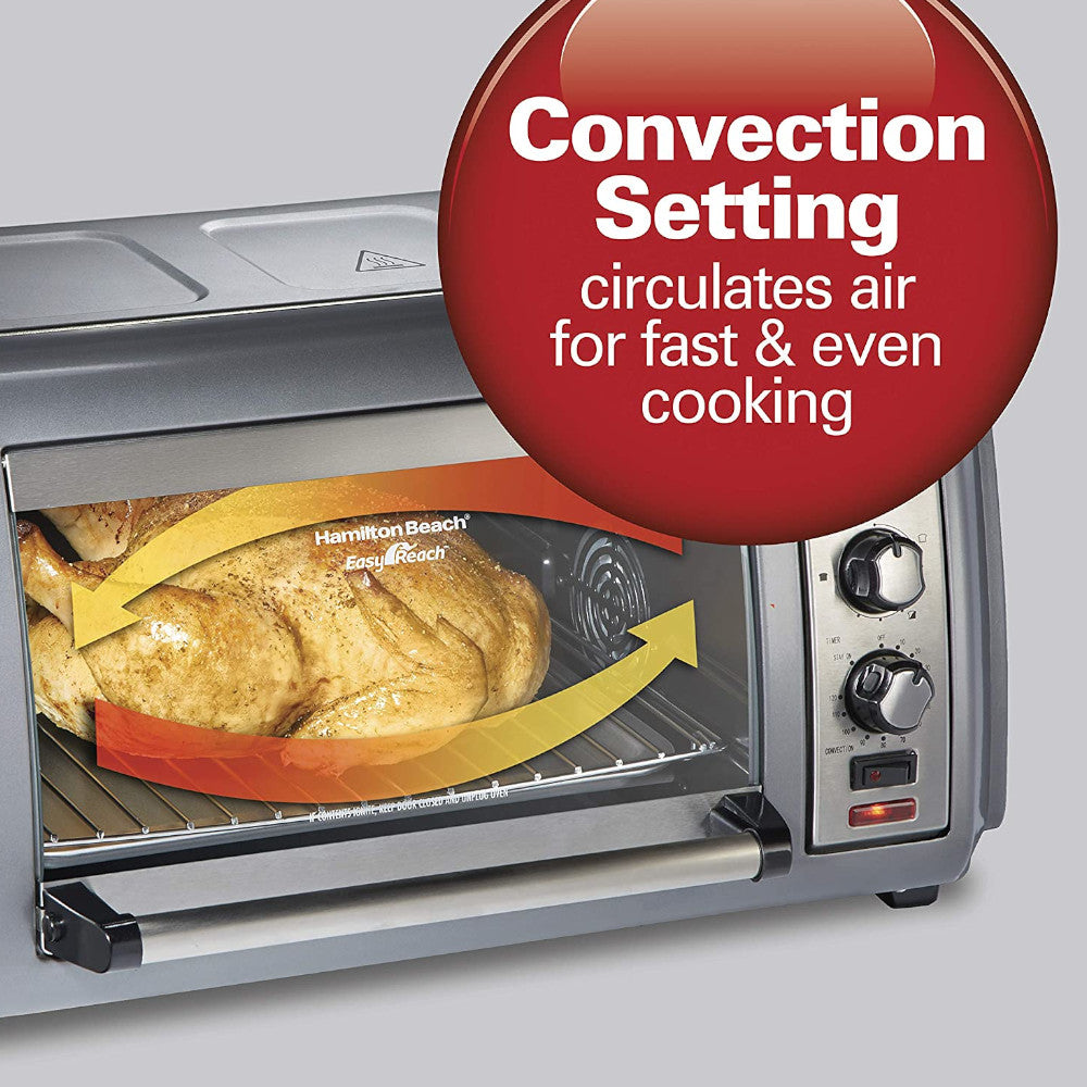 HAMILTON BEACH Easy Reach Convection Countertop Oven - 31434