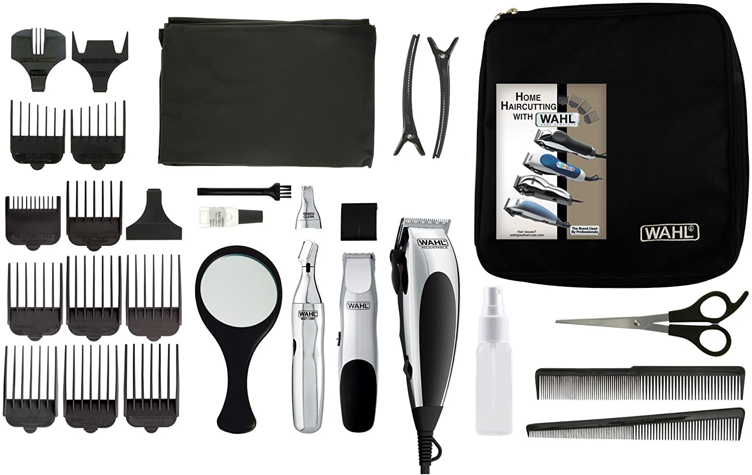 WAHL 30 Piece Complete Barber Kit With Compact Trimmer - 3195