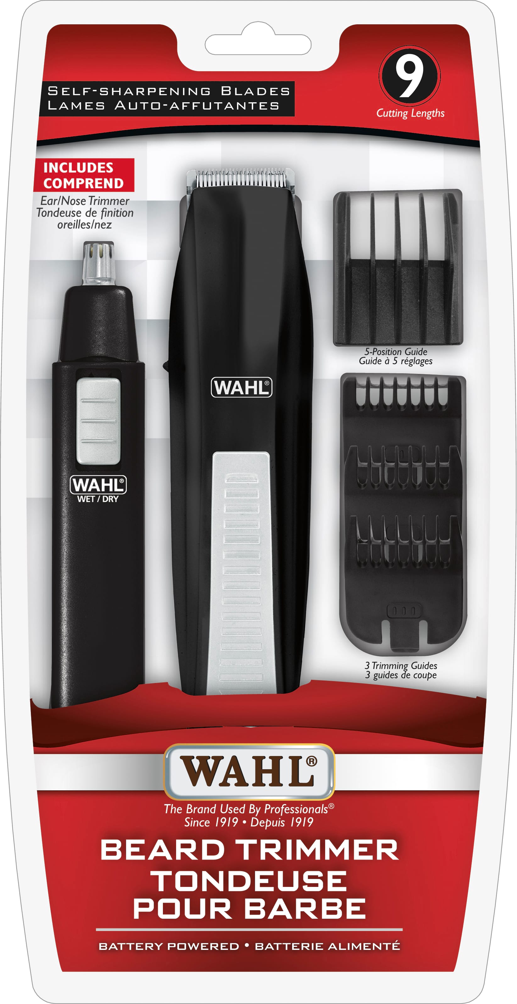 Tondeuse à barbe WAHL avec tondeuse nez - 3249