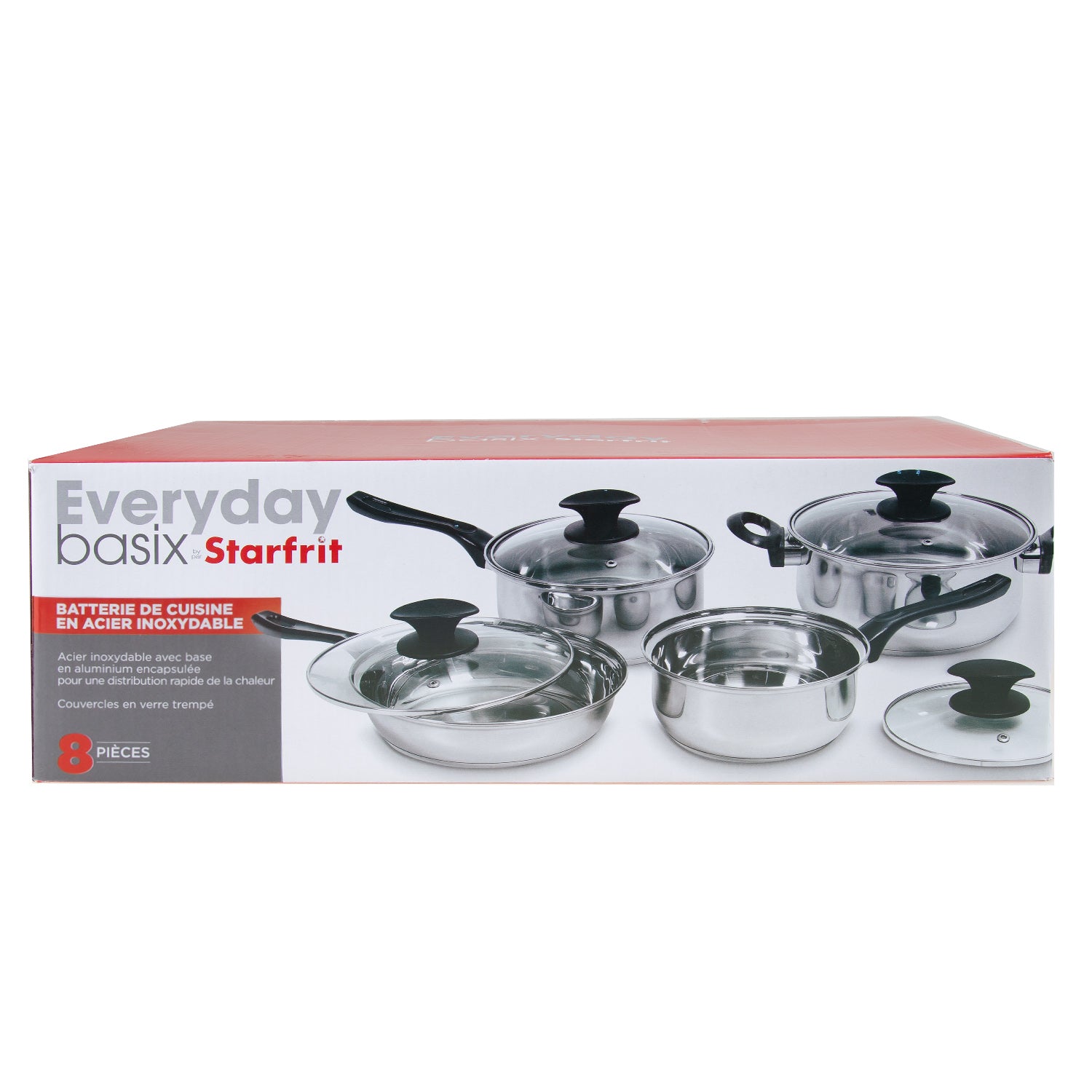 STARFRIT Basix 8 Piece Cookware Set - 034280-001-0000
