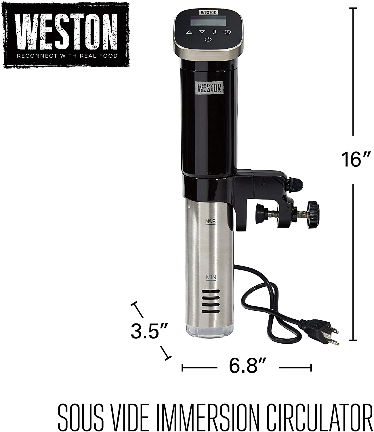 Circulateur à immersion sous vide WESTON - Entretenu en usine avec la garantie Home Essentials - 36200