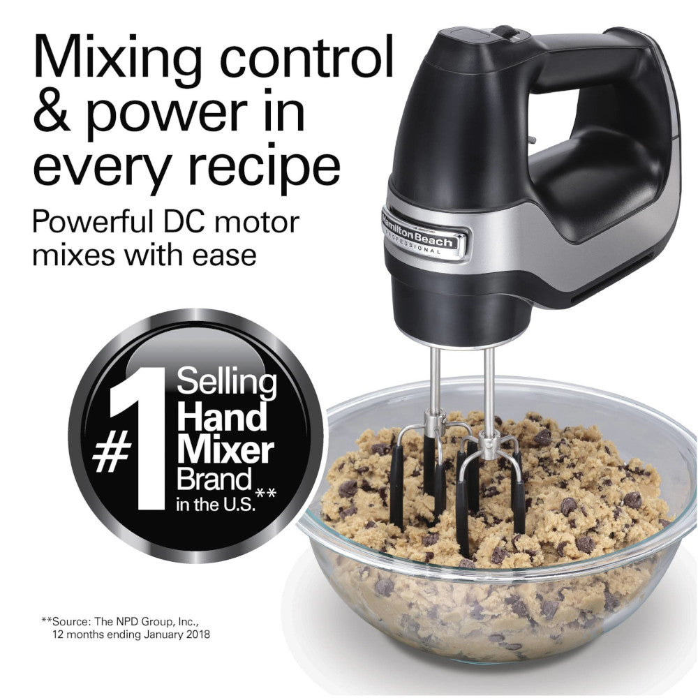 HAMILTON BEACH Pro 7-speed hand mixer - Factory serviced with Home Essentials Warranty - 62655C