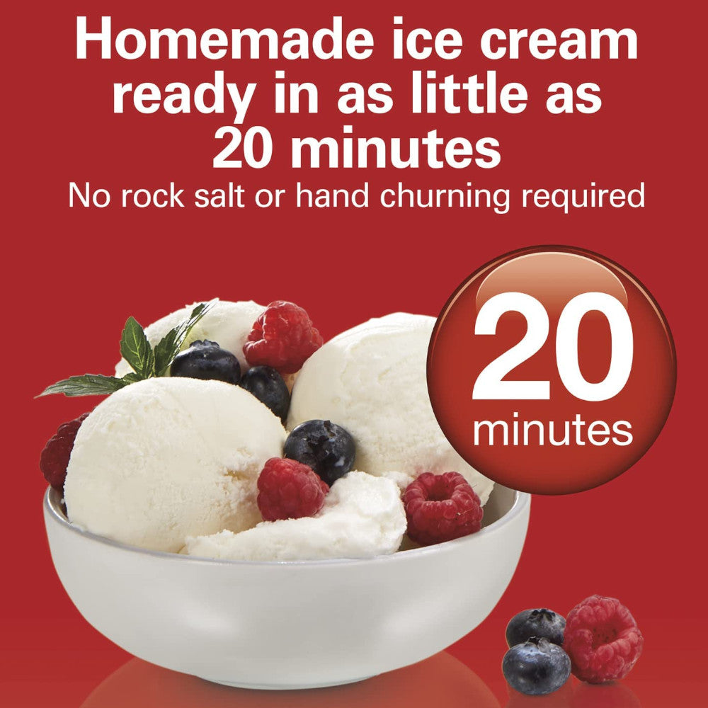 HAMILTON BEACH Ice Cream & Frozen Yogurt Maker - Refurbished with Home Essentials warranty - 68880