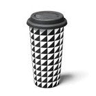 Tasse à café en céramique STARFRIT à double paroi et couvercle - 80670