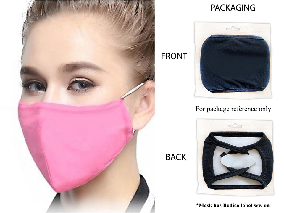 BODICO Pink Washable Face Mask - 84160