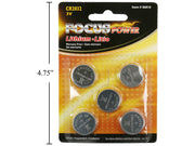 FOCUS ELECTRONICS Lot de 4 piles au lithium CR2032 3V - 86018