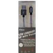 iFOCUS Lightning Charge & Sync cable Grey - 86406-GY