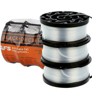 BLACK + DECKER Bobine de rechange pour coupe-herbe à alimentation automatique (paquet de 3) - AF-100-3ZP 