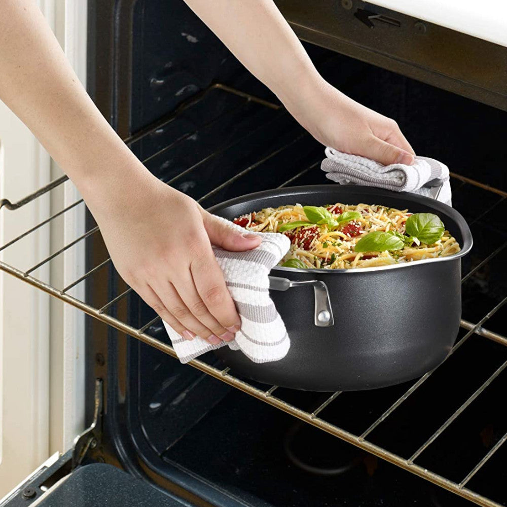Batterie de cuisine empilable antiadhésive 10 pièces T-FAL - B198SA74